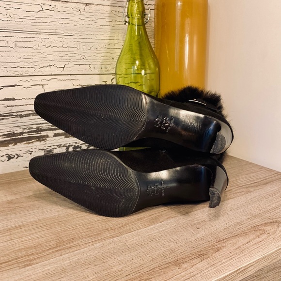 Aquatalia Black Suede Ankle Boots by Marvin K. - Picture 14 of 14